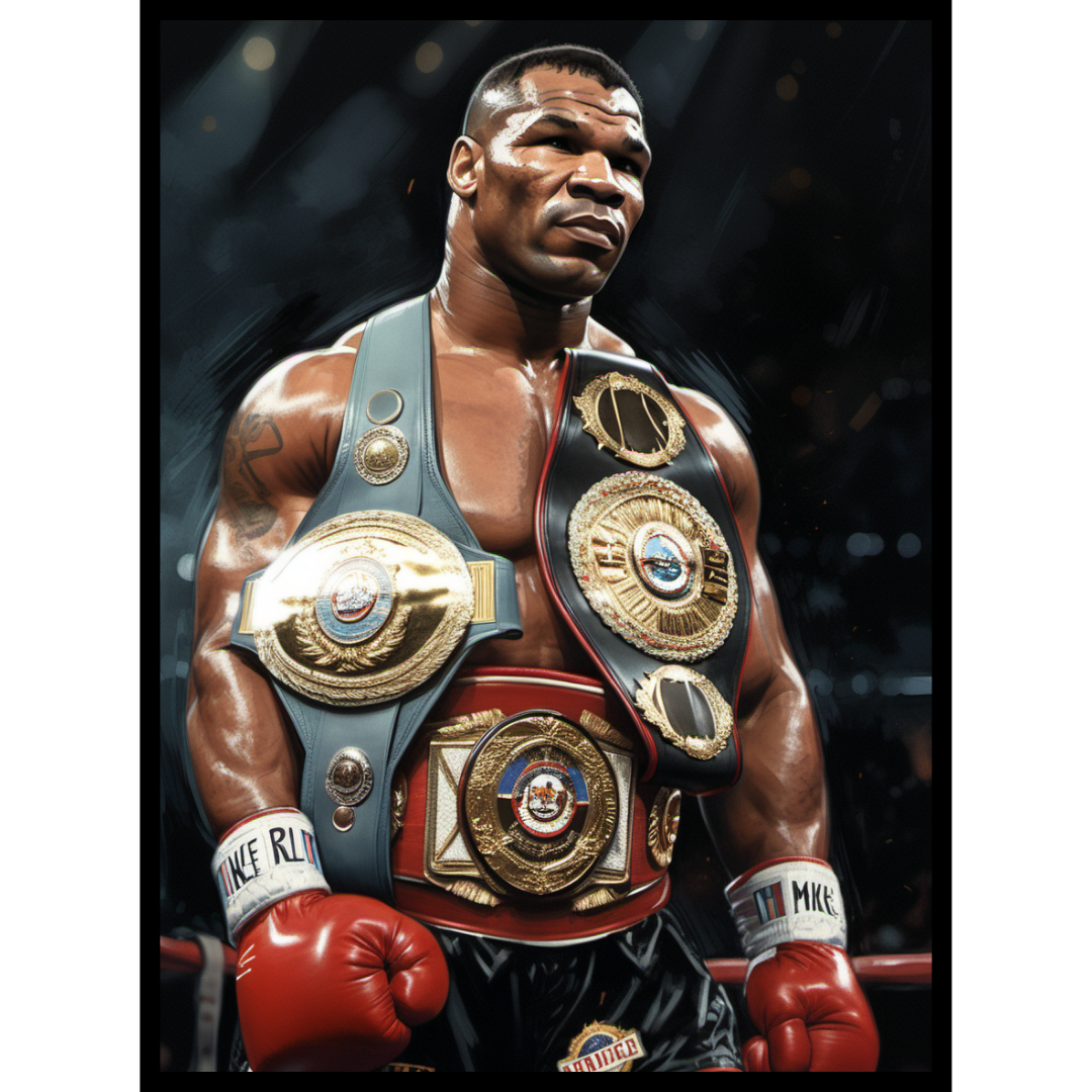 Mike Tyson Poster – Heavyweight Boxing Champion Wall Art Print