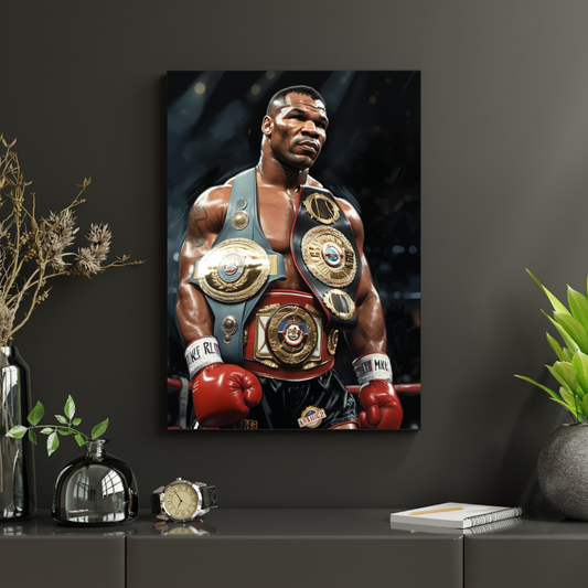 Mike Tyson Poster – Heavyweight Boxing Champion Wall Art Print